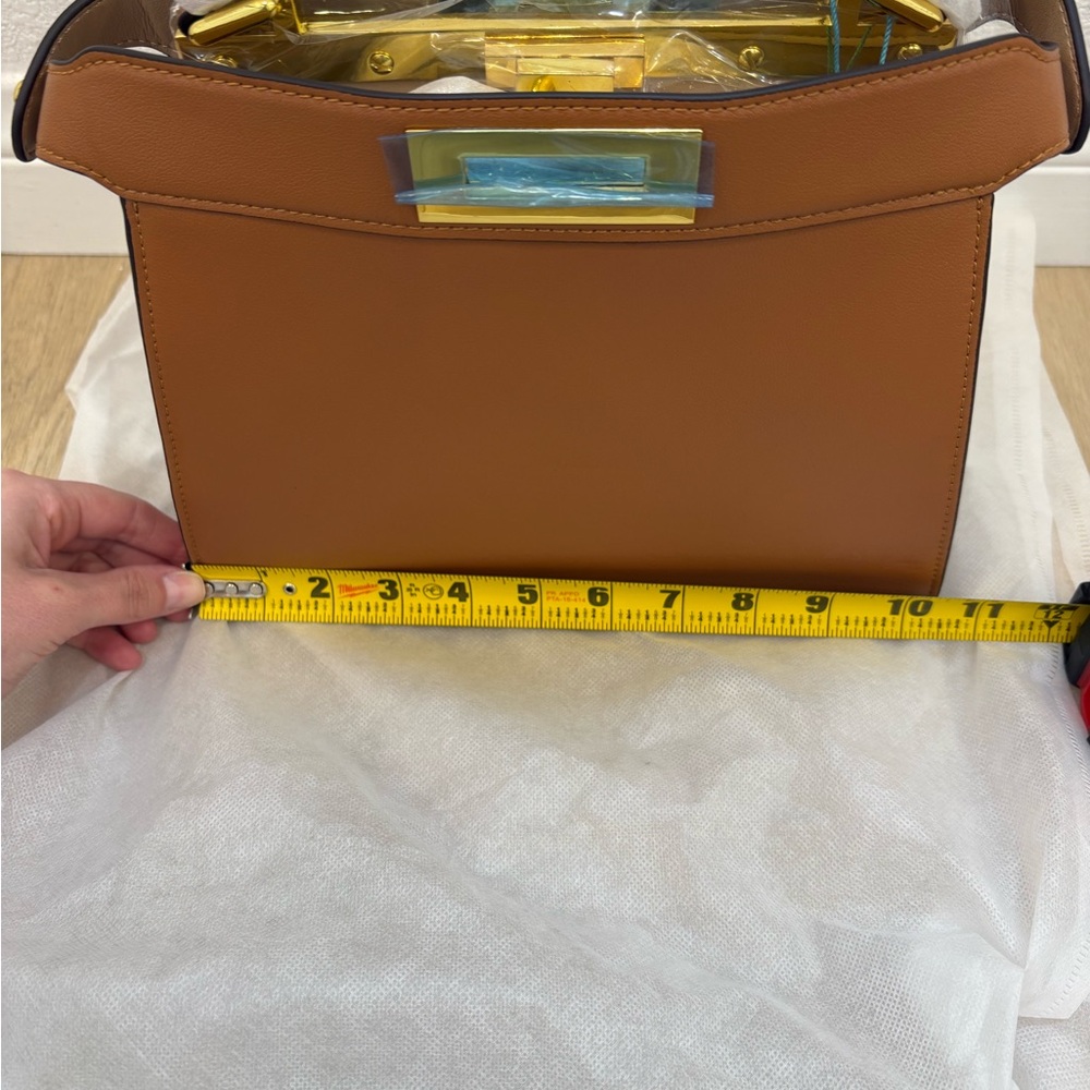 TIFFANY & FRED PARIS NWT Top-Handle with crossbody strap in Cognac Brown - Picture 8 of 8